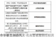 中华联合财险两支
合计被罚36万元 一名高管被撤销任职资格
